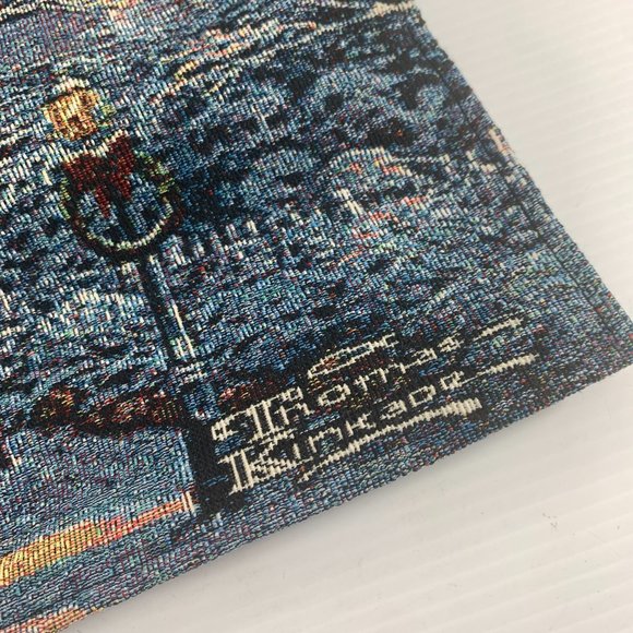 Thomas Kinkade The Night Before Christmas Fiber Optics Fabric Wall Tapestry - Picture 4 of 10